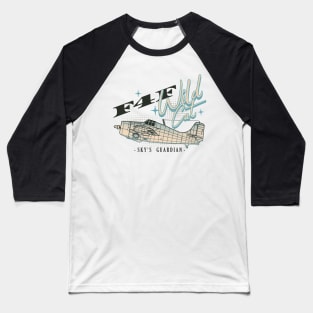 F4F Wildcat | WW2 Plane Baseball T-Shirt